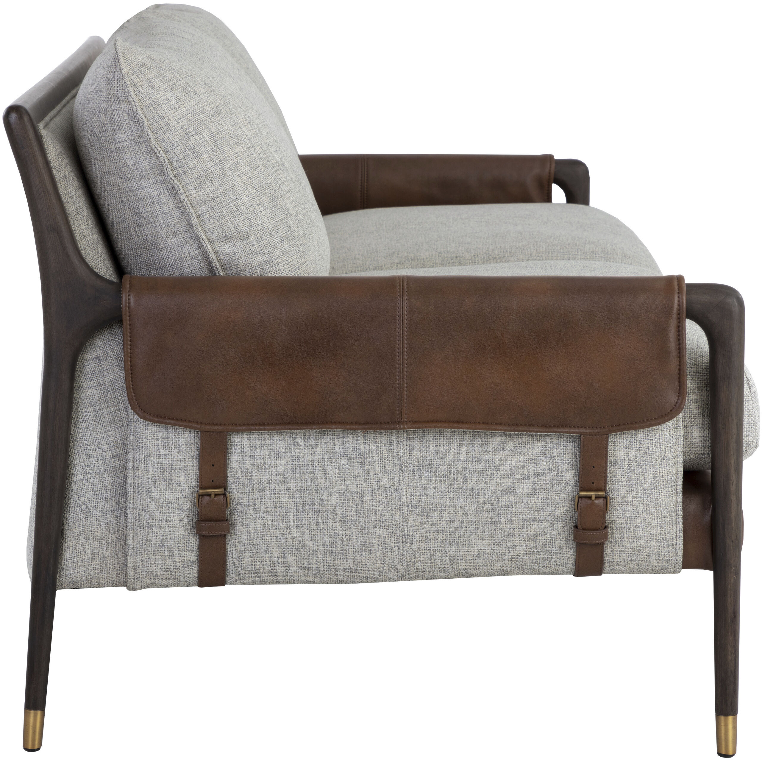 Mauti Brown / Vault Fog / Bravo Cognac Sofa